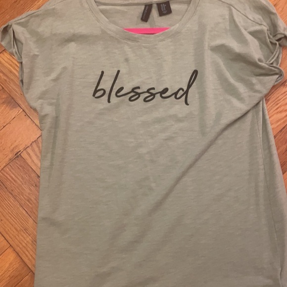 Cynthia Rowley Fatigue green Blessed Tee - Picture 2 of 2